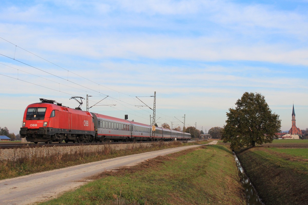 1016 025-7 war am 9. November 2012 bei �bersee am Chiemsee unterwegs.