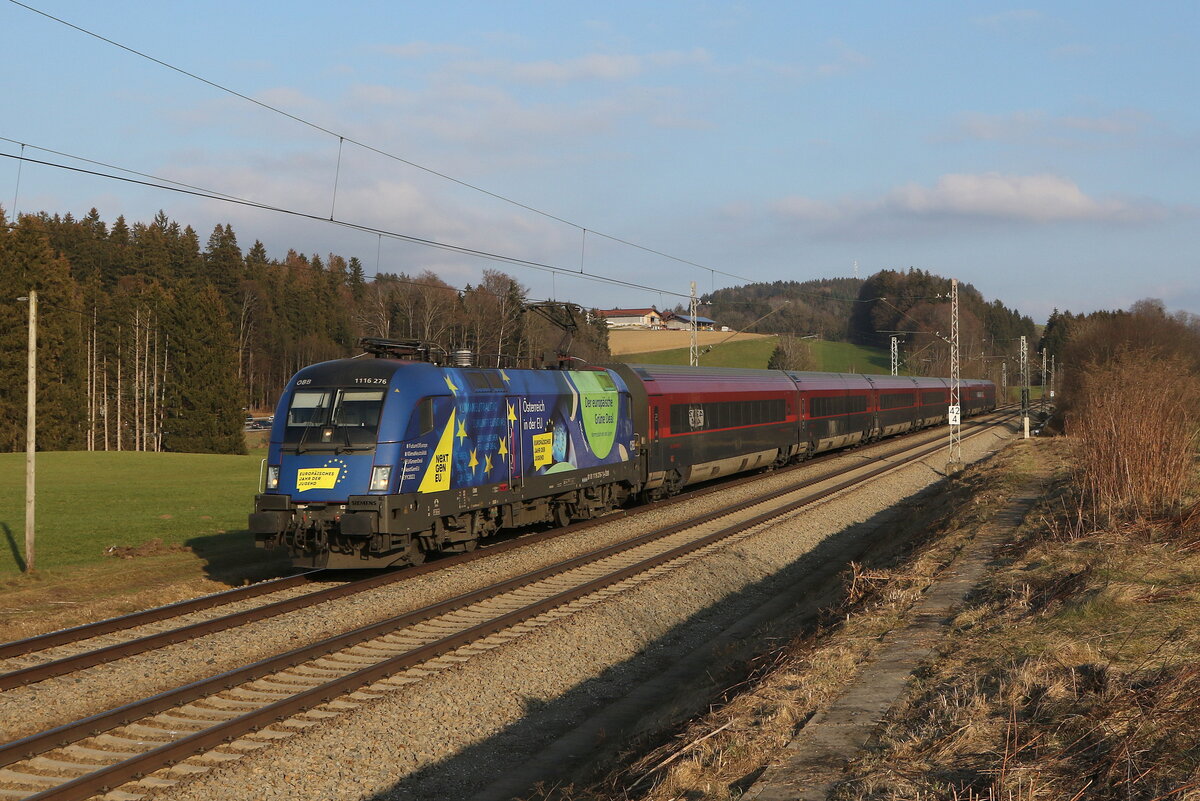 1116 276  EU-Taurus  am 12. Februar 2023 bei H�tt im Chiemgau.