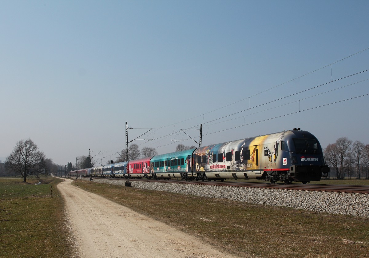 Red Bulletin Fahion Train  am 15. M�rz 2015 aus Salzburg kommend bei �bersee.