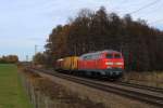 218 139-4 am Ende eines  Putzzuges   unterwegs in Richtung M�nchen.