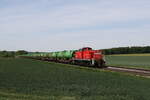 294 662 war mit einem  M�llzug  am 14. Mai 2025 bei Unterrackehof in Richtung Regensburg unterwegs.