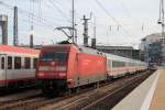 101 119-6 bei der Ausfahrt aus dem M�nchner Hauptbahnhof am 21.