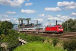 101 074-3 kurz nach den S�derelbbr�cken in Hamburg, aufgenommen am 16.
