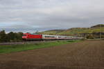 101 056 mit dem  IC K�nigssee  aus Gem�nden kommend am 11.