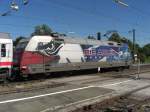 101 070-1 wirbt f�r die  Adler-Mannheim .
