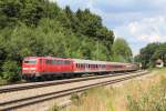 111 065-9 mit einem Regionalzug auf dem Weg von M�nchen nach Salzburg.