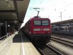 143 240-0 kam soeben aus  Neumarkt/Oberpfalz  im N�rnberger Hauptbahnhof  an.