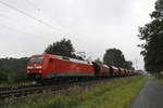 152 152-5 mit einem G�terzug am 11.