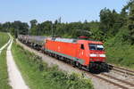 152 190 mit einem Kesselwagenzug aus M�nchen kommend am 17.