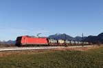 185 313 mit dem  M�llzug  aus Freilassing kommend am 21.