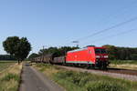 185 064 mit einem gemischten G�terzug am 26.