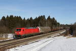 185 203 mit einem gemischten G�terzug aus Salzburg kommend am 27.