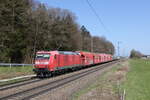 185 062 mit einem  N�llzug  aus Freilassing kommend am 11.