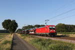 187 147 mit einem gemischten G�terzug am 26.