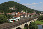 650 414 der  Erfurter Bahn  am 23. Juli 2021 bei Gem�nden.