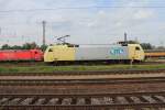 152 901-5 von  ITL  am 17. September 2012 im Bahnhof von M�hldorf am Inn.
