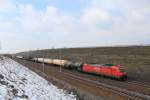 185 245-8 mit einem gemischten G�terzug am 16.