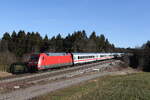 101 004 mit dem  IC K�nigssee  aus Freilassing kommend am 10.