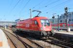1016 006-7 beim rangieren im M�nchner Hauptbahnhof am 17.