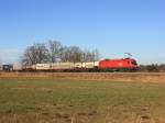 1116 281-7 mit einem G�terzug am 28.