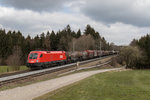 1116 043-1 mit einem gemischten G�terzug aus Freilassing kommend am 26.