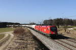 1116 274 & 1116 272 mit Druckgaskesselwagen aus M�nchen kommend am 25.
