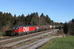 1293 015 mit einem gemischten G�terzug aus Salzburg kommend am 30.