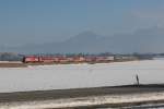 1116 225 mit dem  �FB-Railjet  und dem  Red Bull Fahion Railjet  am 22.