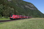 1116 251 mit dem  Jubil�ums-Railjet  auf dem Weg nach Innsbruck am 14.