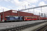 Ge 4/4 II 627  Reichenau/Tamins  mit  100 Jahre Chur-Arosa -Beklebung am 7.